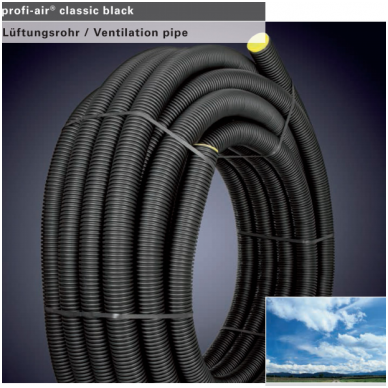 Lankstus ortakis profi-air classic Dn75 juodas 50m. Lankstus ortakis profi-air classic Dn75 juodas 50m.