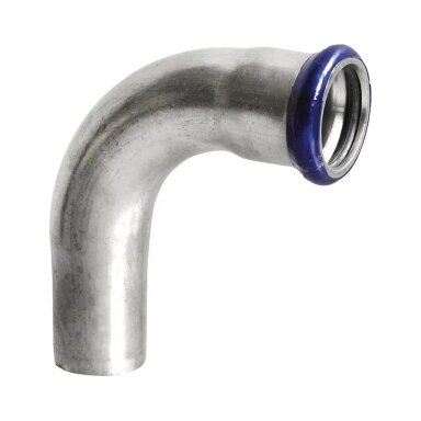 Nerūdijančio plieno presuojama alkūnė 90° v/i Dn 15x15 mm Nerūdijančio plieno presuojama alkūnė 90° v/i Dn 15x15 mm