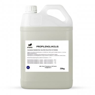 Neužšąlantis skystis šildymo/šaldymo sistemai 25kg, propilenglikolis Neužšąlantis skystis šildymo/šaldymo sistemai 25kg, propilenglikolis