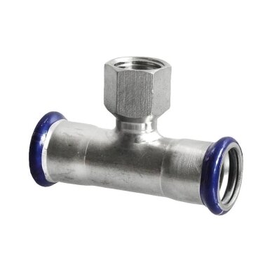 Nerūdijančio plieno presuojamas trišakis Dn 22x1/2"x22 VS Nerūdijančio plieno presuojamas trišakis Dn 22x1/2"x22 VS