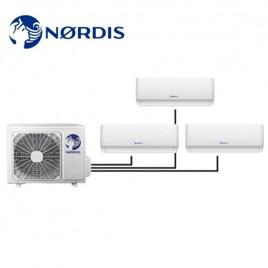 NORDIS Multi Split 1:3 sistemos išorinė dalis 7,90/7,96kW NORDIS Multi Split 1:3 sistemos išorinė dalis 7,90/7,96kW