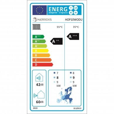 Nordis šilumos siurblys OPTIMUS PRO Split All-in-One 10,00 kW 3 Nordis šilumos siurblys OPTIMUS PRO Split All-in-One 10,00 kW 3
