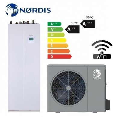 Nordis šilumos siurblys OPTIMUS PRO Split All-in-One 8,30 kW Nordis šilumos siurblys OPTIMUS PRO Split All-in-One 8,30 kW