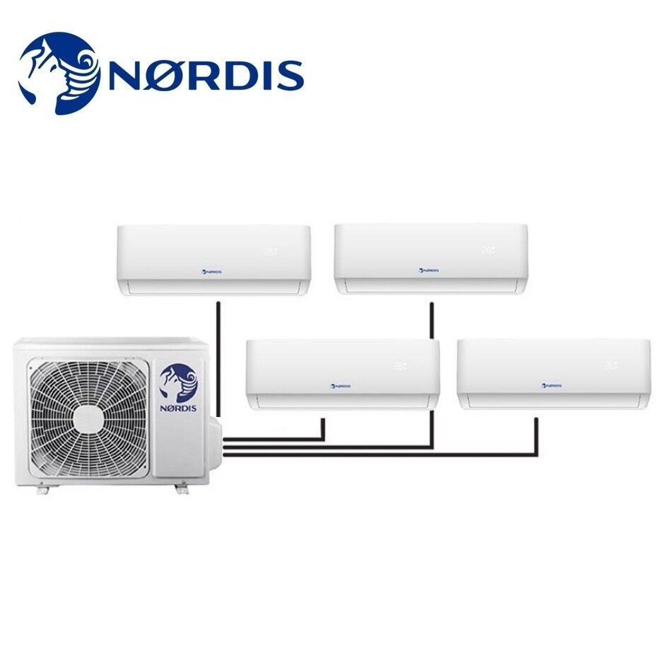 Nordis Multi Split sistemos vidinė dalis Nova Black 5,10/5,80kW 2
