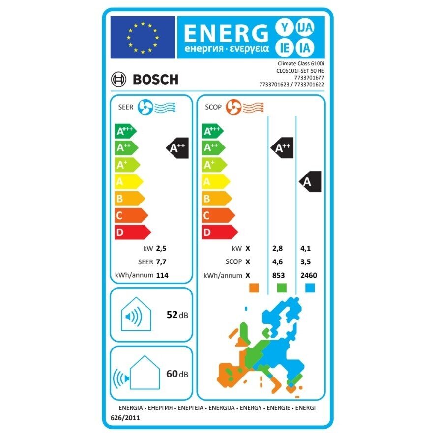 Oro kondicionierius Bosch Climate 6100i 2,5/3,2kW 2