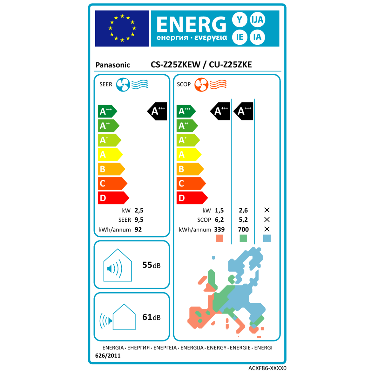 Panasonic oro kondicionierius Etherea XZ25CKE 2,5/3,4kW 3 Panasonic oro kondicionierius Etherea XZ25CKE 2,5/3,4kW 3