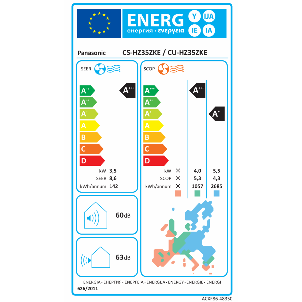 Panasonic šilumos siurblys Flagship HZ35ZKE 3,50/4,2kW 4 Panasonic šilumos siurblys Flagship HZ35ZKE 3,50/4,2kW 4
