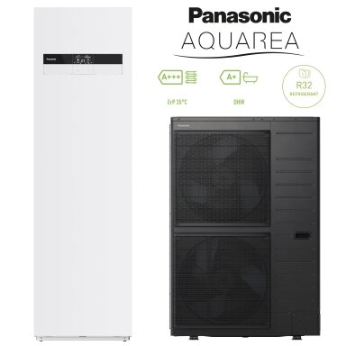 Panasonic Aquarea T-CAP šilumos siurblys All-in-One 12kW R32