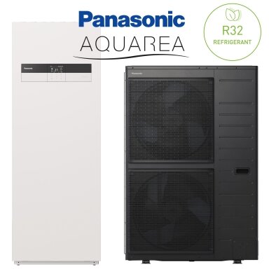Panasonic Aquarea T-CAP gaiss-ūdens siltumsūknis All-in-One 12kW R32