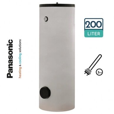 Panasonic 200 l ūdens sildītājs, paredzēts siltumsūkņiem Panasonic 200 l ūdens sildītājs, paredzēts siltumsūkņiem