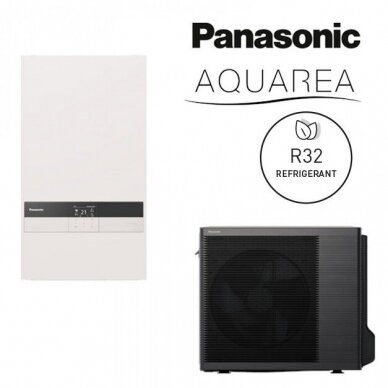 Panasonic Aquarea gaiss-ūdens siltumsūknis Bi-Bloc 9kW R32 Panasonic Aquarea gaiss-ūdens siltumsūknis Bi-Bloc 9kW R32