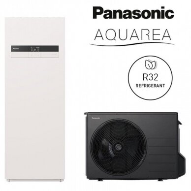 Panasonic Aquarea šilumos siurblys "viskas viename" 3kW R32 Panasonic Aquarea šilumos siurblys "viskas viename" 3kW R32