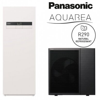 Panasonic Aquarea gaiss-ūdens siltumsūknis “viss vienā” 9kW R290 Panasonic Aquarea gaiss-ūdens siltumsūknis “viss vienā” 9kW R290