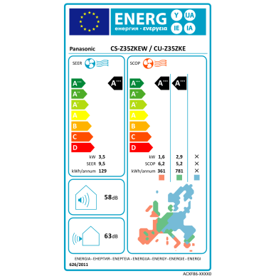 Panasonic oro kondicionierius Etherea Z35CKE 3,5/4,0kW 3 Panasonic oro kondicionierius Etherea Z35CKE 3,5/4,0kW 3