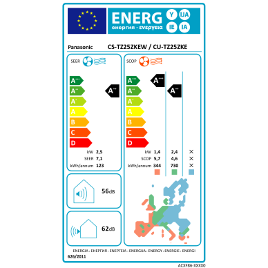 Panasonic oro kondicionierius TZ25CKE 2,5/3,3kW 4 Panasonic oro kondicionierius TZ25CKE 2,5/3,3kW 4