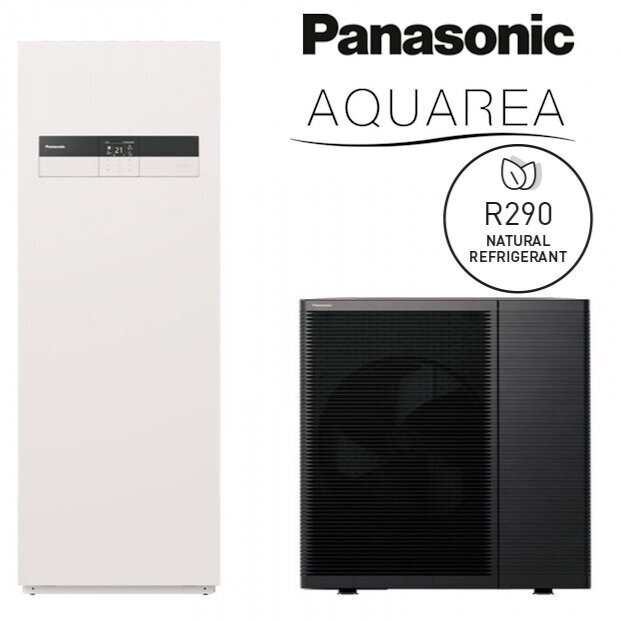 Panasonic Aquarea gaiss-ūdens siltumsūknis “viss vienā” 9kW R290 Panasonic Aquarea gaiss-ūdens siltumsūknis “viss vienā” 9kW R290