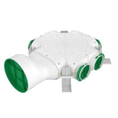 Plastmasas gaisa sadales kolektors ar 6 pieslēgumiem (Dn75), Dn160 Plastmasas gaisa sadales kolektors ar 6 pieslēgumiem (Dn75), Dn160