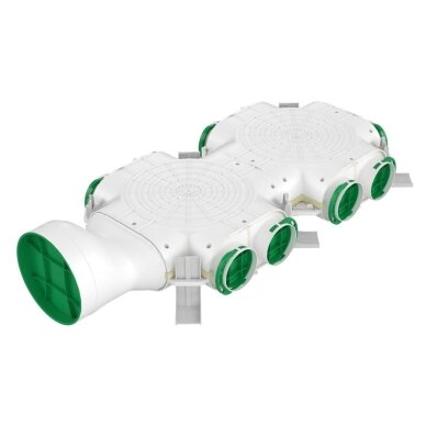 Plastmasas gaisa sadales kolektors ar 10 pieslēgumiem (Dn75), Dn160