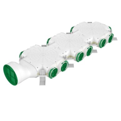 Plastikinis oro paskirstymo kolektorius 14 jungčių (Dn75) Dn160 Plastikinis oro paskirstymo kolektorius 14 jungčių (Dn75) Dn160