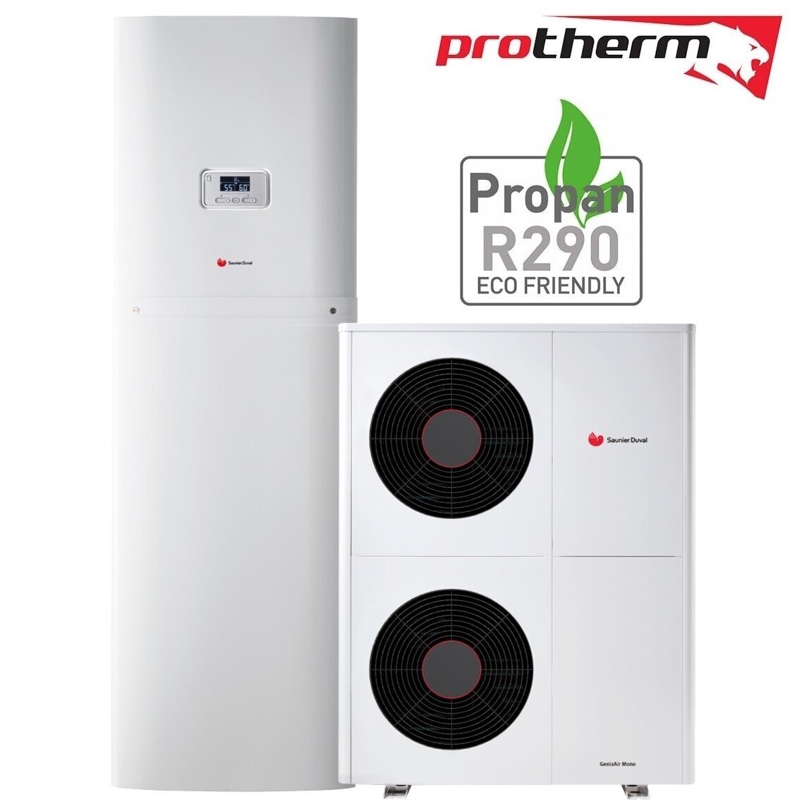 Protherm GeniaAir Mono šilumos siurblys 10kW R290 su hidraulikos bokštu Protherm GeniaAir Mono šilumos siurblys 10kW R290 su hidraulikos bokštu