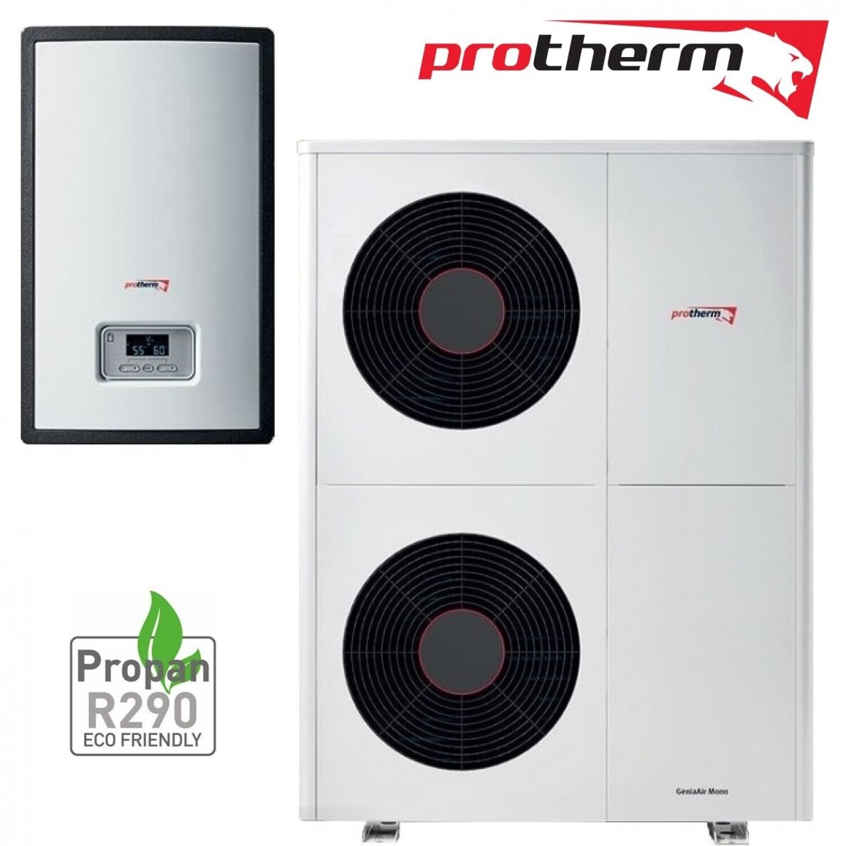 Protherm GeniaAir Mono šilumos siurblys 12kW R290 su hidraulikos stotimi Protherm GeniaAir Mono šilumos siurblys 12kW R290 su hidraulikos stotimi
