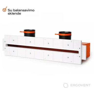 Apmetamais lineārais difuzors ERGOVENT LINEO 600/75 PROFILE