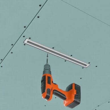 Krohvitav lineaarne difuusor ERGOVENT LINEO 500/75 SINGLE 4 Krohvitav lineaarne difuusor ERGOVENT LINEO 500/75 SINGLE 4