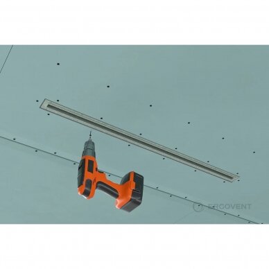 Krohvitav lineaarne difuusor ERGOVENT LINEO PRO-1000/75 SINGLE 4 Krohvitav lineaarne difuusor ERGOVENT LINEO PRO-1000/75 SINGLE 4