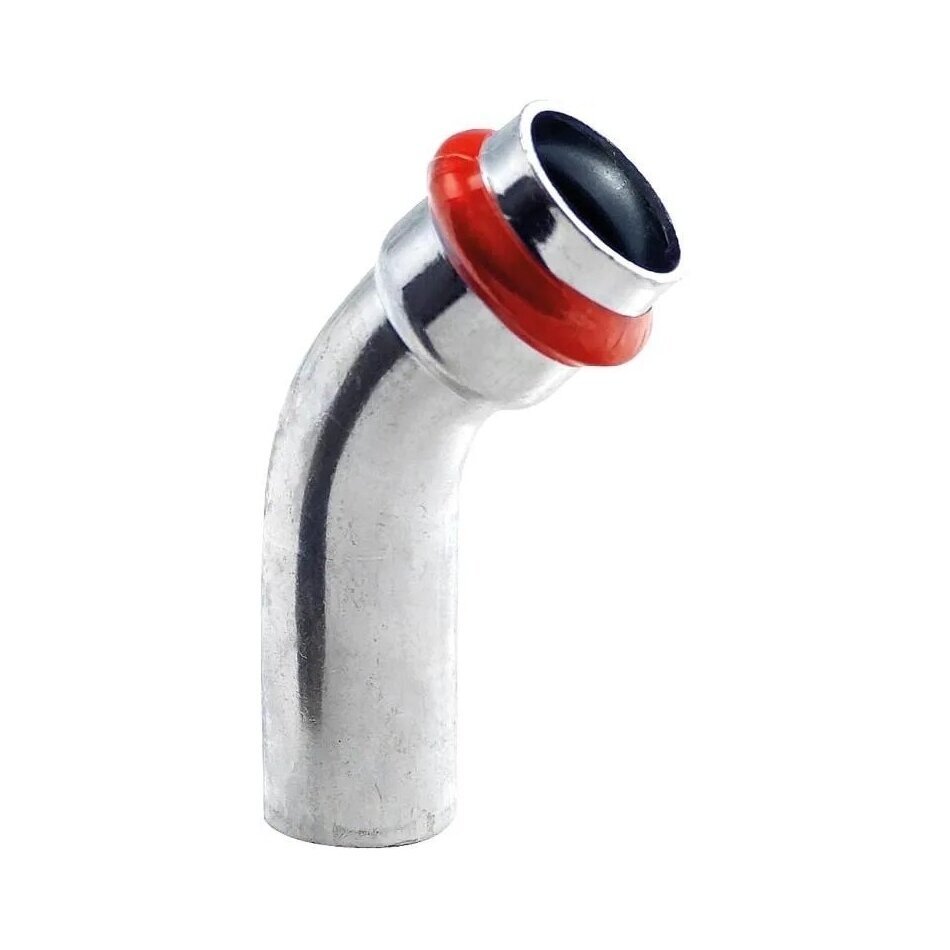 Presuojamo plieno alkūnė 45° v/i Dn 28x28 mm Presuojamo plieno alkūnė 45° v/i Dn 28x28 mm