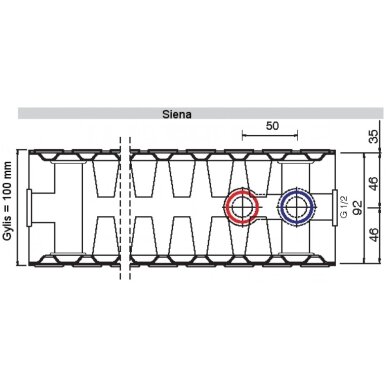 Radiatorius HM 22UNI-200-1800 1 Radiatorius HM 22UNI-200-1800 1
