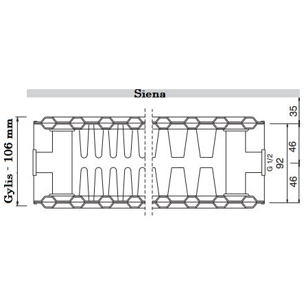 Plieninis renovacinis radiatorius HM 22K-550-600 1 Plieninis renovacinis radiatorius HM 22K-550-600 1