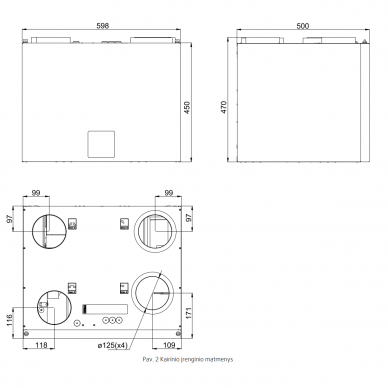 Rotacinis rekuperatorius Panasonic VENTA 292 m³/val., kairinis 2 Rotacinis rekuperatorius Panasonic VENTA 292 m³/val., kairinis 2