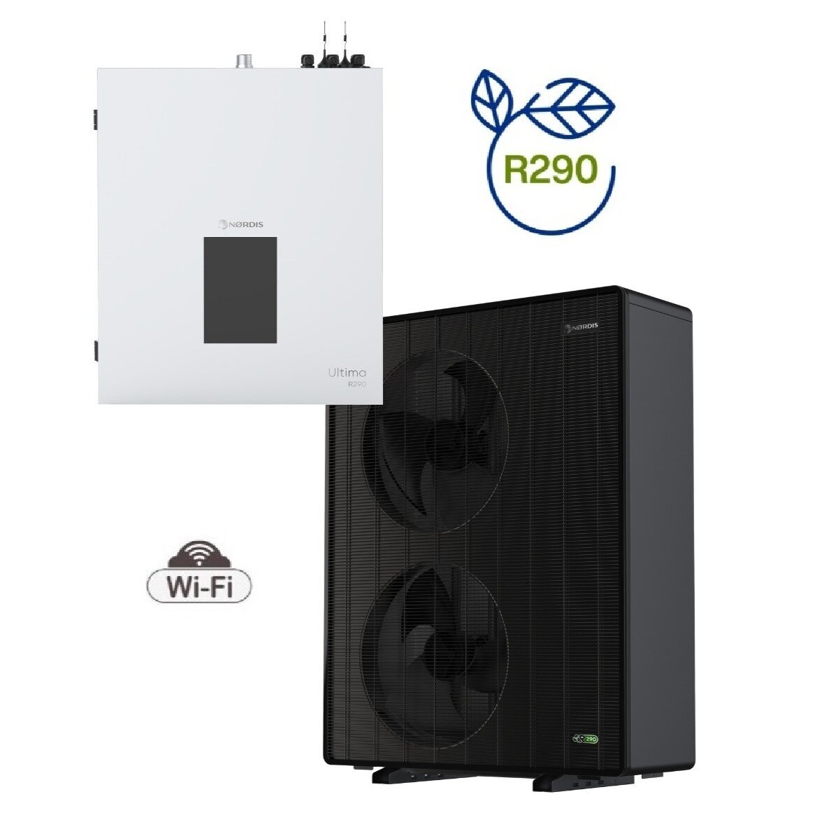 Šilumos siurblys oras/vanduo NØRDIS ULTIMA R290 16kW