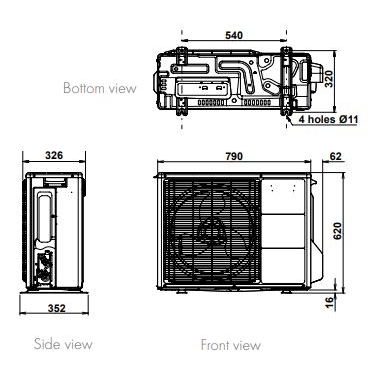 Šilumos siurblys Atlantic Alfea Extensa A.I. 10kW R32 4 Šilumos siurblys Atlantic Alfea Extensa A.I. 10kW R32 4
