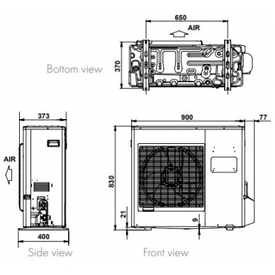 Šilumos siurblys Atlantic Alfea Extensa Duo A.I. 10kW R32 5 Šilumos siurblys Atlantic Alfea Extensa Duo A.I. 10kW R32 5
