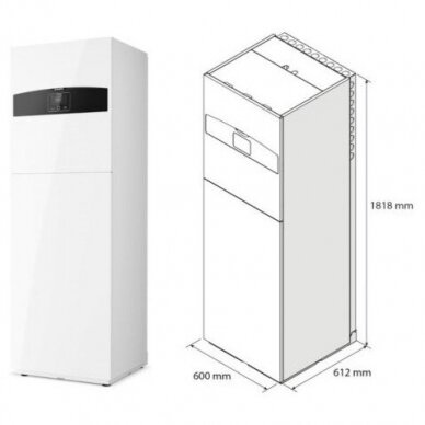 Šilumos siurblys oras-vanduo Ariston Nimbus Compact 50 S Net 7,57 kW R32 1 Šilumos siurblys oras-vanduo Ariston Nimbus Compact 50 S Net 7,57 kW R32 1