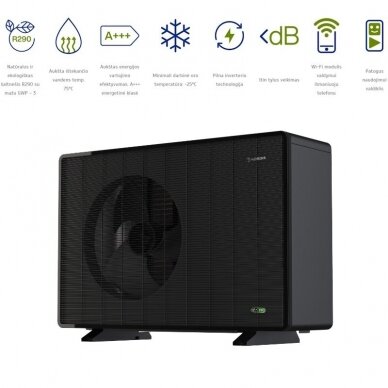 Šilumos siurblys oras/vanduo NØRDIS ULTIMA All-in-One 6kW R290 2 Šilumos siurblys oras/vanduo NØRDIS ULTIMA All-in-One 6kW R290 2