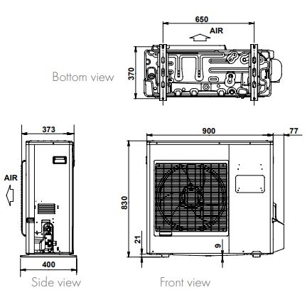 Šilumos siurblys Atlantic Alfea Extensa Duo A.I. 10kW R32 5 Šilumos siurblys Atlantic Alfea Extensa Duo A.I. 10kW R32 5
