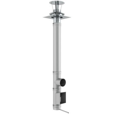Vienasienis nerūdijančio plieno dūmtraukis Jeremias EW-FU Ø160mm, 0,25m. 1 Vienasienis nerūdijančio plieno dūmtraukis Jeremias EW-FU Ø160mm, 0,25m. 1
